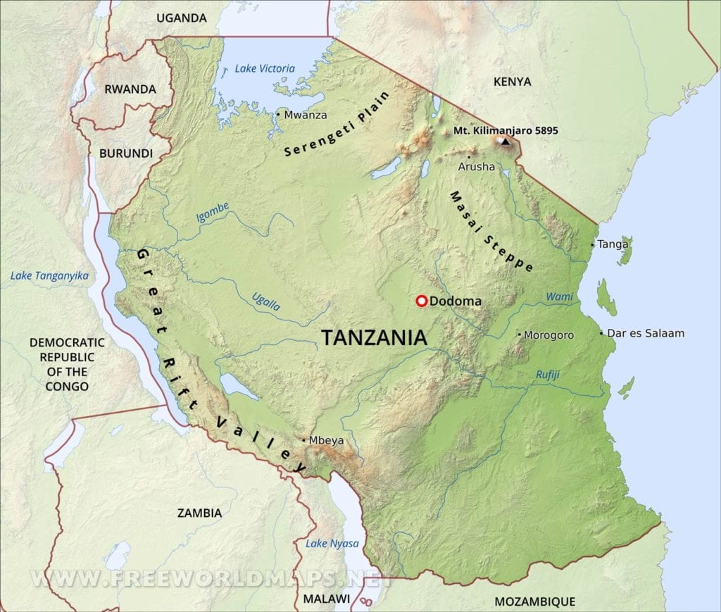 Where is Mount Kilimanjaro. Tanzania